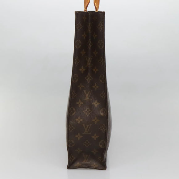 LOUIS VUITTON Monogram Sac Plat Hand Bag M51140 LV Auth 137711