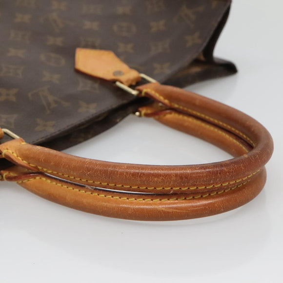 LOUIS VUITTON Monogram Sac Plat Hand Bag M51140 LV Auth 137711