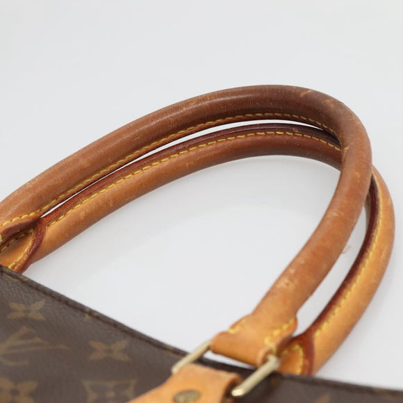 LOUIS VUITTON Monogram Sac Plat Hand Bag M51140 LV Auth 137711