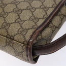 GUCCI GG Supreme Clutch Bag PVC Beige Silver 108844 Auth 137718-12