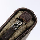 GUCCI GG Supreme Clutch Bag PVC Beige Silver 108844 Auth 137718-14