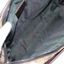 GUCCI GG Supreme Clutch Bag PVC Beige Silver 108844 Auth 137718-18