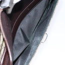 GUCCI GG Supreme Clutch Bag PVC Beige Silver 108844 Auth 137718-23