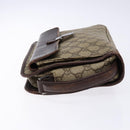 GUCCI GG Supreme Clutch Bag PVC Beige Silver 108844 Auth 137718-5