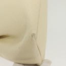 Salvatore Ferragamo Gancini Shoulder Bag Leather White Gold Auth 137725-9