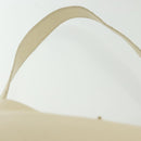 Salvatore Ferragamo Gancini Shoulder Bag Leather White Gold Auth 137725-8