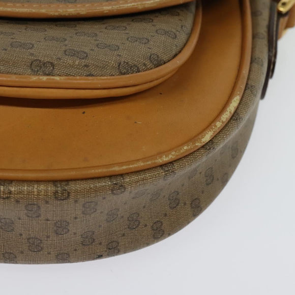 GUCCI Micro GG Supreme Shoulder Bag PVC Beige Gold 001 58 0930 Auth 137729