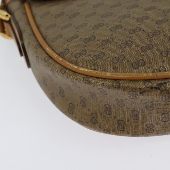 GUCCI Micro GG Supreme Shoulder Bag PVC Beige Gold 001 58 0930 Auth 137729