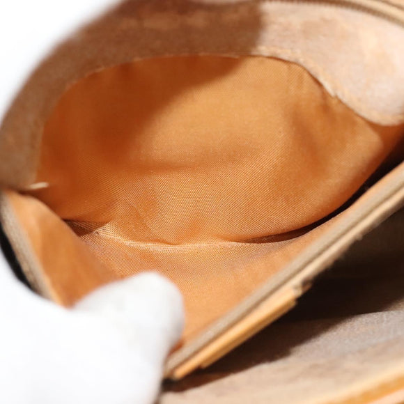 GUCCI Micro GG Supreme Shoulder Bag PVC Beige Gold 001 58 0930 Auth 137729