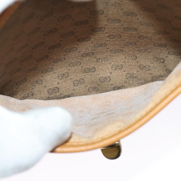 GUCCI Micro GG Supreme Shoulder Bag PVC Beige Gold 001 58 0930 Auth 137729