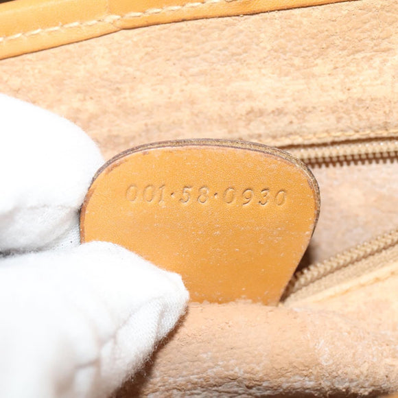 GUCCI Micro GG Supreme Shoulder Bag PVC Beige Gold 001 58 0930 Auth 137729