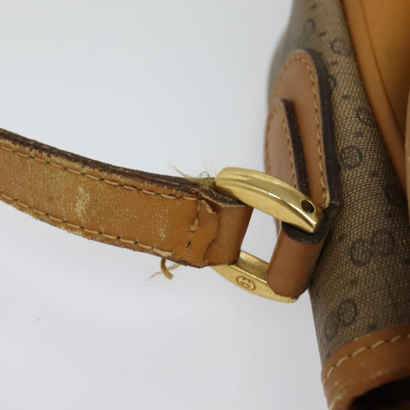 GUCCI Micro GG Supreme Shoulder Bag PVC Beige Gold 001 58 0930 Auth 137729