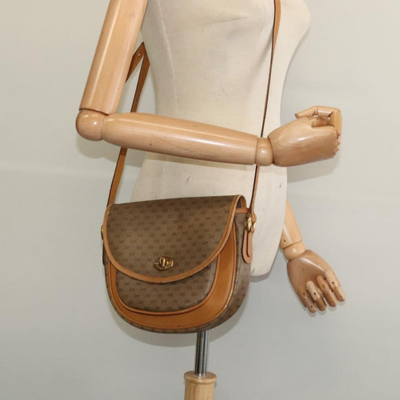 GUCCI Micro GG Supreme Shoulder Bag PVC Beige Gold 001 58 0930 Auth 137729