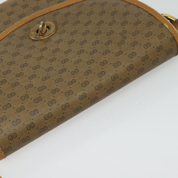 GUCCI Micro GG Supreme Shoulder Bag PVC Beige Gold 001 58 0930 Auth 137729