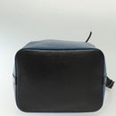 LOUIS VUITTON Epi Petit Noe Shoulder Bag Bicolor Black Blue M44152 Auth 137735-6