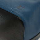 LOUIS VUITTON Epi Petit Noe Shoulder Bag Bicolor Black Blue M44152 Auth 137735-14