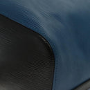 LOUIS VUITTON Epi Petit Noe Shoulder Bag Bicolor Black Blue M44152 Auth 137735-16