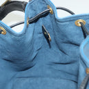 LOUIS VUITTON Epi Petit Noe Shoulder Bag Bicolor Black Blue M44152 Auth 137735-20