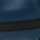 LOUIS VUITTON Epi Petit Noe Shoulder Bag Bicolor Black Blue M44152 Auth 137735-4