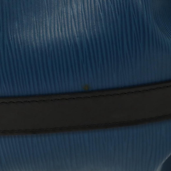 LOUIS VUITTON Epi Petit Noe Shoulder Bag Bicolor Black Blue M44152 Auth 137735