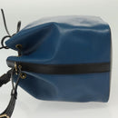 LOUIS VUITTON Epi Petit Noe Shoulder Bag Bicolor Black Blue M44152 Auth 137735-5