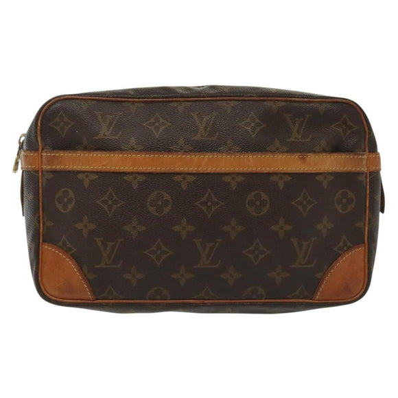 LOUIS VUITTON Monogram Compiegne 28 Clutch Bag M51845 LV Auth 137738