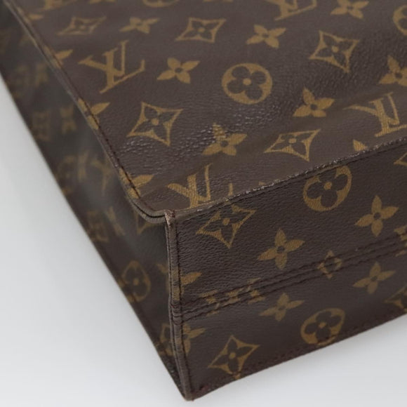 LOUIS VUITTON Monogram Sac Plat Hand Bag M51140 LV Auth 137740