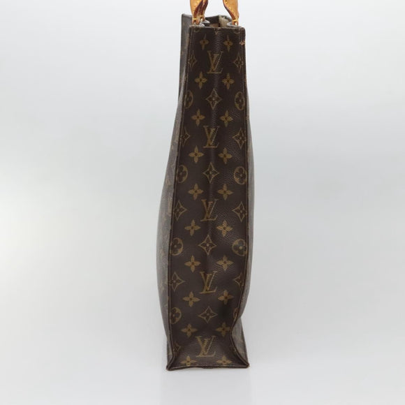 LOUIS VUITTON Monogram Sac Plat Hand Bag M51140 LV Auth 137740