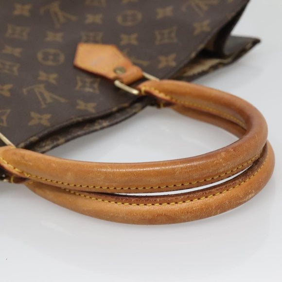 LOUIS VUITTON Monogram Sac Plat Hand Bag M51140 LV Auth 137740