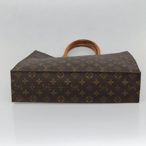 LOUIS VUITTON Monogram Sac Plat Hand Bag M51140 LV Auth 137740