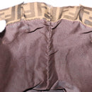 FENDI Zucca Canvas Tote Bag Black Brown Auth 137741-21