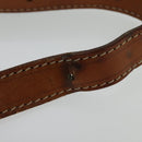 CELINE Macadam Canvas Shoulder Bag PVC Beige Gold Auth 137747-9