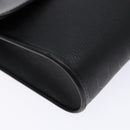 Christian Dior Honeycomb Canvas Shoulder Bag PVC Black Gold Auth 137748-11