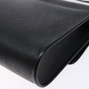 Christian Dior Honeycomb Canvas Shoulder Bag PVC Black Gold Auth 137748-12