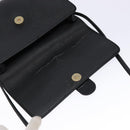 Christian Dior Honeycomb Canvas Shoulder Bag PVC Black Gold Auth 137748-15