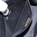 Christian Dior Honeycomb Canvas Shoulder Bag PVC Black Gold Auth 137748-21