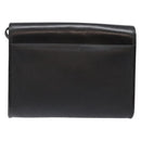 Christian Dior Honeycomb Canvas Shoulder Bag PVC Black Gold Auth 137748-3