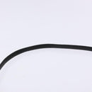 Christian Dior Honeycomb Canvas Shoulder Bag PVC Black Gold Auth 137748-8