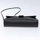 Christian Dior Honeycomb Canvas Shoulder Bag PVC Black Gold Auth 137748-9