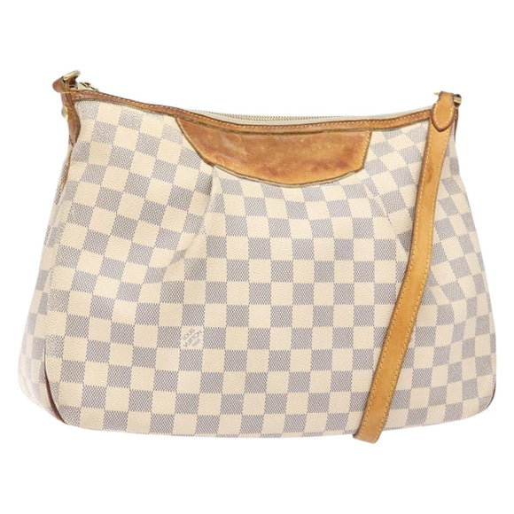 LOUIS VUITTON Damier Azur Siracusa MM Shoulder Bag N41112 LV Auth 137754