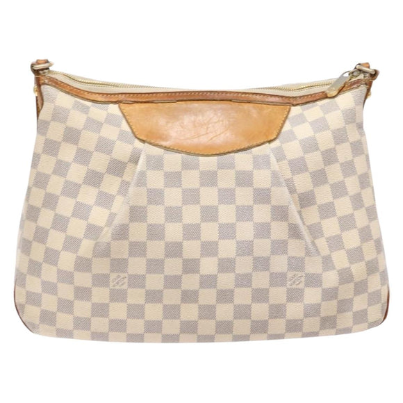 LOUIS VUITTON Damier Azur Siracusa MM Shoulder Bag N41112 LV Auth 137754