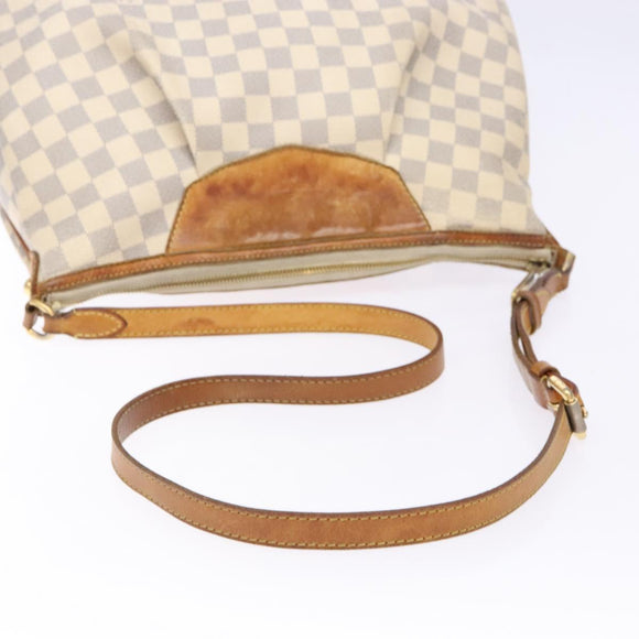 LOUIS VUITTON Damier Azur Siracusa MM Shoulder Bag N41112 LV Auth 137754