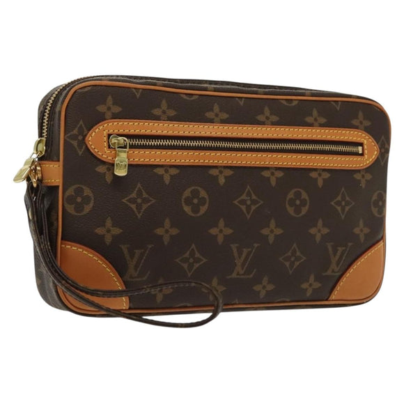 LOUIS VUITTON Monogram Marly Dragonne GM Clutch Bag M51825 LV Auth 137763