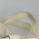 PRADA Backpack Nylon Cream Silver Auth 137765-11