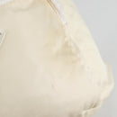 PRADA Backpack Nylon Cream Silver Auth 137765-18
