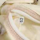 PRADA Backpack Nylon Cream Silver Auth 137765-30
