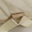 PRADA Backpack Nylon Cream Silver Auth 137765-7