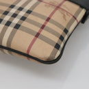 BURBERRY Nova Check Shoulder Bag PVC Beige Auth 137777-10