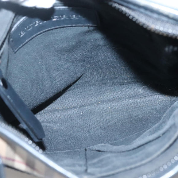 BURBERRY Nova Check Shoulder Bag PVC Beige Auth 137777