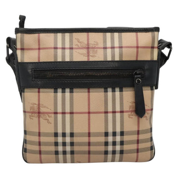 BURBERRY Nova Check Shoulder Bag PVC Beige Auth 137777 - 0